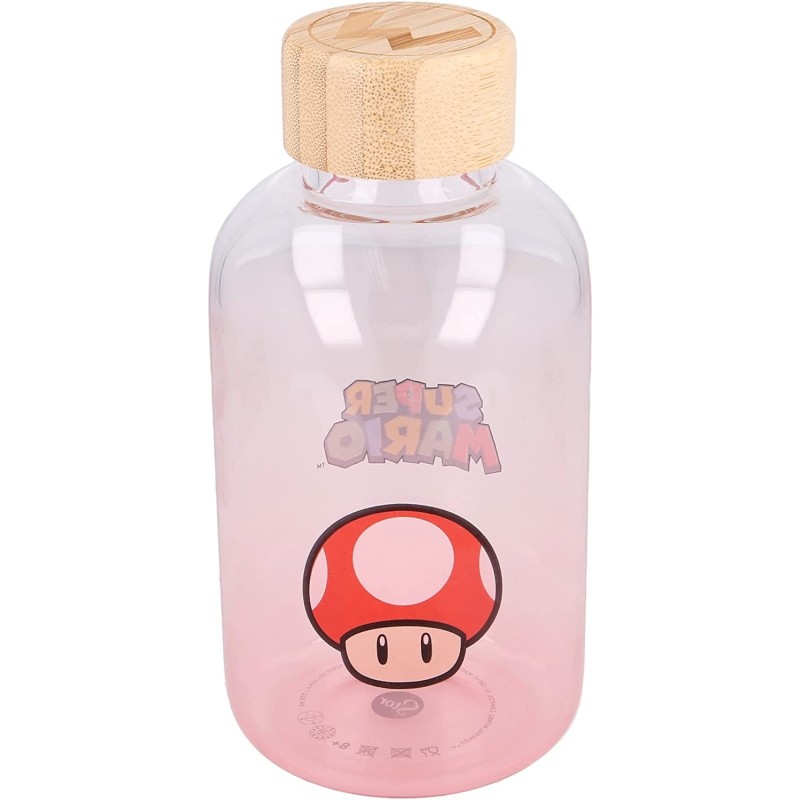 Botella Cristal Super Mario 620 ml