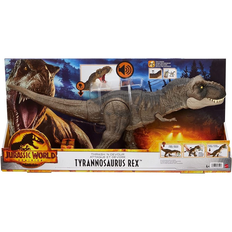 Figura Articulado T-Rex Golpea Y Devora con Sonido .Jurassic World