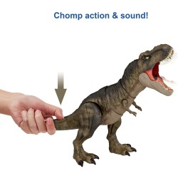 Figura Articulado T-Rex Golpea Y Devora con Sonido .Jurassic World