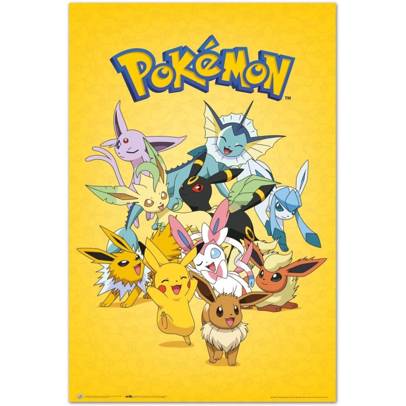 Póster Eevee Evolución Pokemon