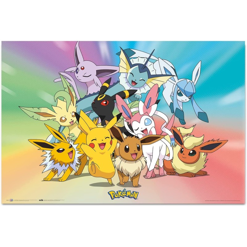 Póster Eevee Evolución Pokemon