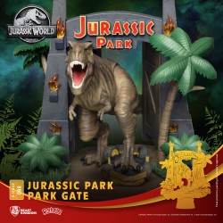 Figura T-Rex Puerta Parque Jurásico 15 cm