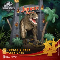 Figura T-Rex Puerta Parque Jurásico 15 cm