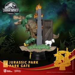 Figura T-Rex Puerta Parque Jurásico 15 cm