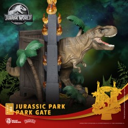 Figura T-Rex Puerta Parque Jurásico 15 cm