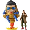 Figura retro Captain vs Elvis MODOK de Marvel de Legends de 15 cm y 20 cm