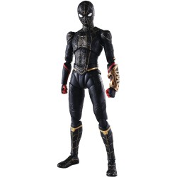 Figura Spider-Man black & gold no way home de Marvel de 15 cm