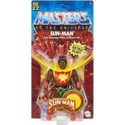 Figura Sun-Man de Masters of the Universe con cómic
