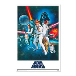 Poster Clásico La Guerra de las Galaxias Star Wars 61 x 91,5 cm