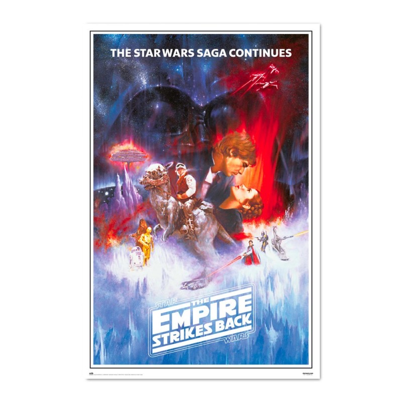 Poster Clásico El Imperio Contraataca Star Wars 61 x 91,5 cm