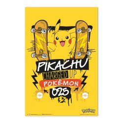 Póster Pikachu Charged Up 025 Pokemon  61 x 91,5 cm