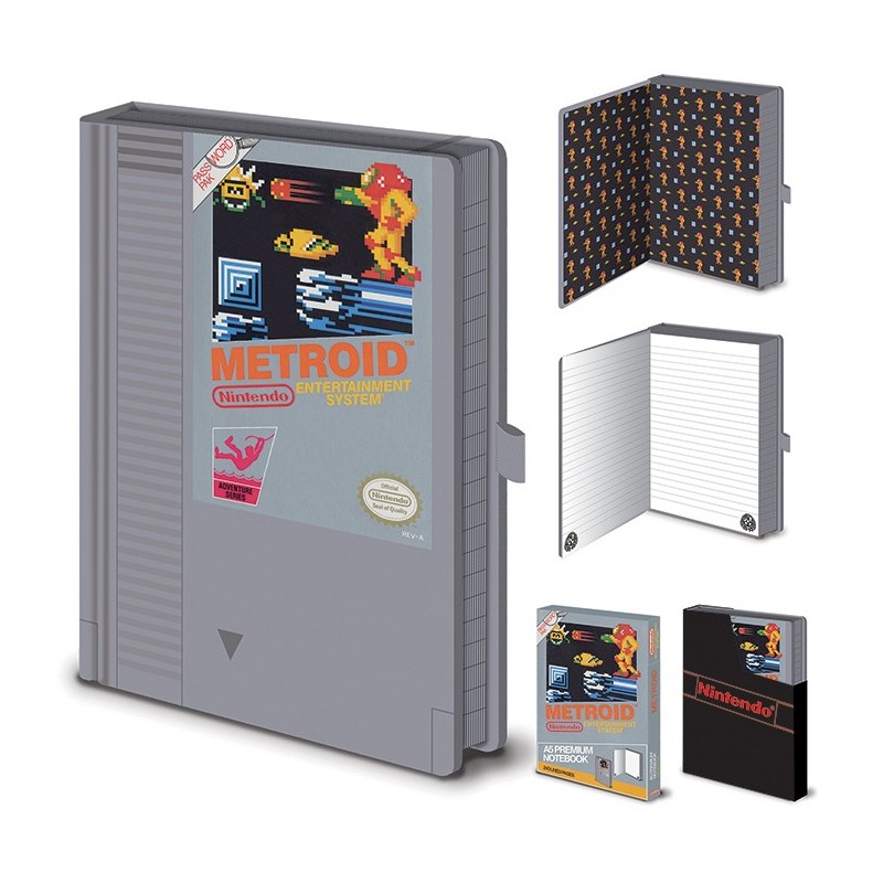 Cuaderno A5 Premium Metroid Nintendo