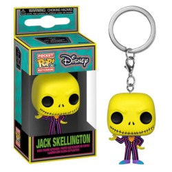 Llavero POP Jack Skellington (Black Light) Pesadilla antes de Navidad Disney