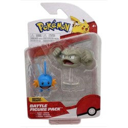 Pokémon Battle Figure Pack Mudkip + Geodude 6 cm Bizak