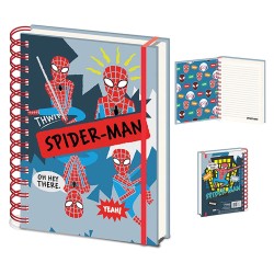 Cuaderno A5 Espiral Sketch Spider-Man Marvel
