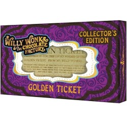 Réplica Ticket Metálico Willy Wonka y la Fábrica de Chocolate (Edición Limitada)