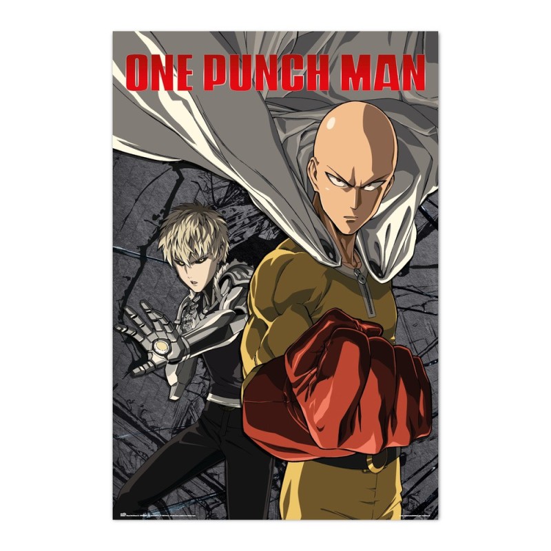 Póster Saitama & Genos One Punch Man 61 x 91,5 cm