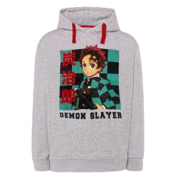 Sudadera Gris Tanjiro Demon Slayer