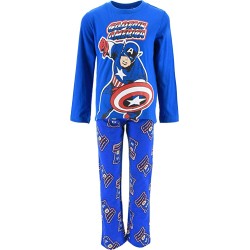 Pijama Largo Niño Capitán América Marvel