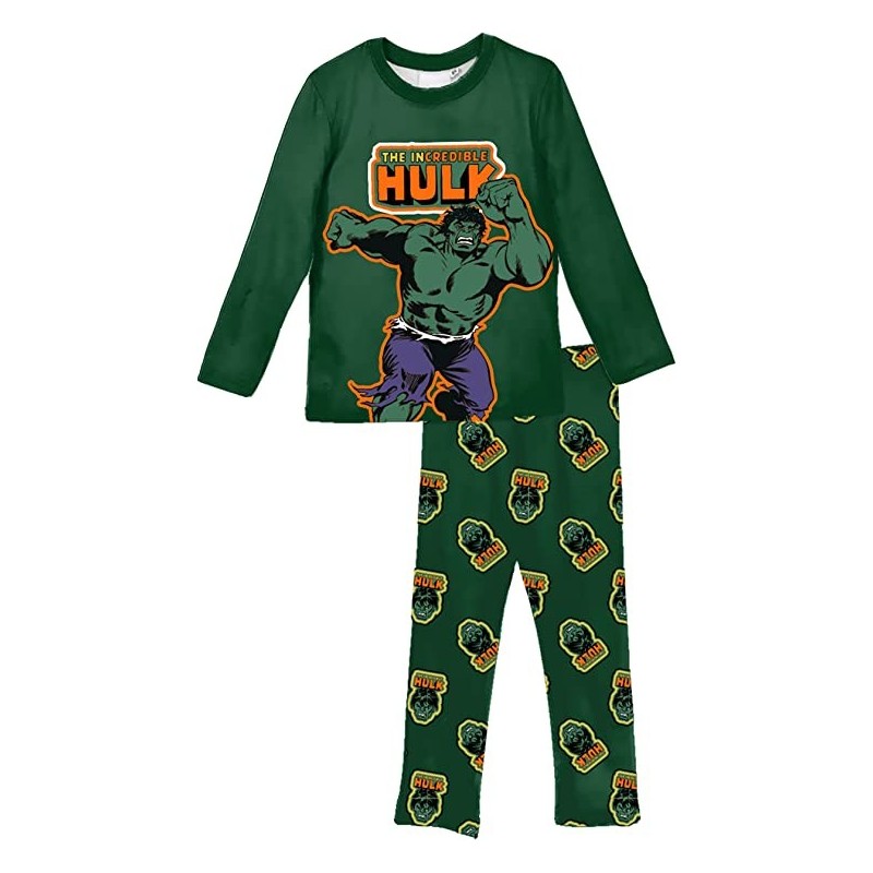 Pijama Largo Niño Hulk Marvel