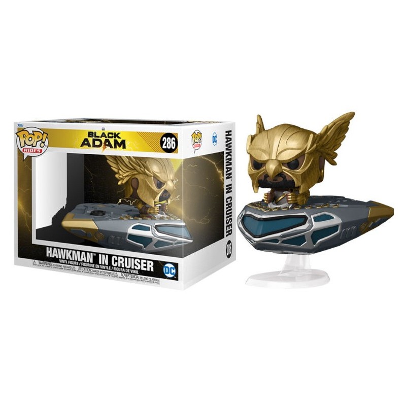 Figura POP Rides Hawkman en Cruiser Black Adam DC