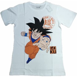 Camiseta Blanca Goku Dragon Ball Super