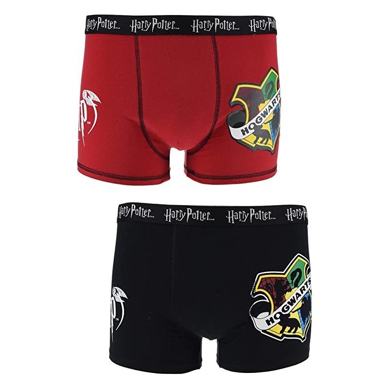 Pack 2 Boxers Hogwarts Harry Potter