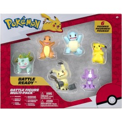 Multi-Pack 6 Figuras Battle Ready Pokémon