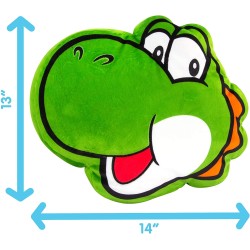 Peluche Cabeza Yoshi Super Mario 35 cm Mocchi Mocchi