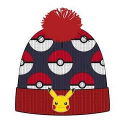 Gorro Niño Azul y Rojo Pikachu Pokémon