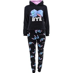 Pijama Largo Azul Coralina Bye Stitch Disney