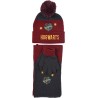 Pack Gorro + Guantes + Bufanda Burdeos Niño Hogwarts Harry Potter