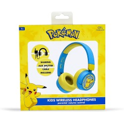 Cascos Bluetooth Amarillo Pikachu Pokémon