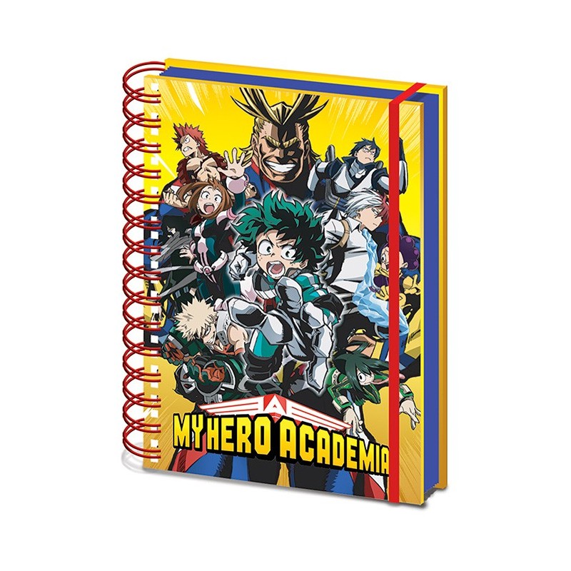 Cuaderno A5 Espiral Personajes My Hero Academia