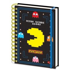 Cuaderno A5 Espiral High Score Pac-Man