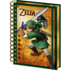 Cuaderno A5 Espiral 3D Link The Legend of Zelda