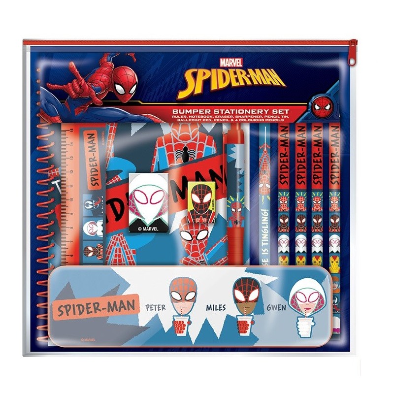 Set de Papelería Premium Sketch Spider-Man Marvel