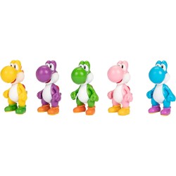 Pack 5 Figuras Familia Yoshi Super Mario Nintendo