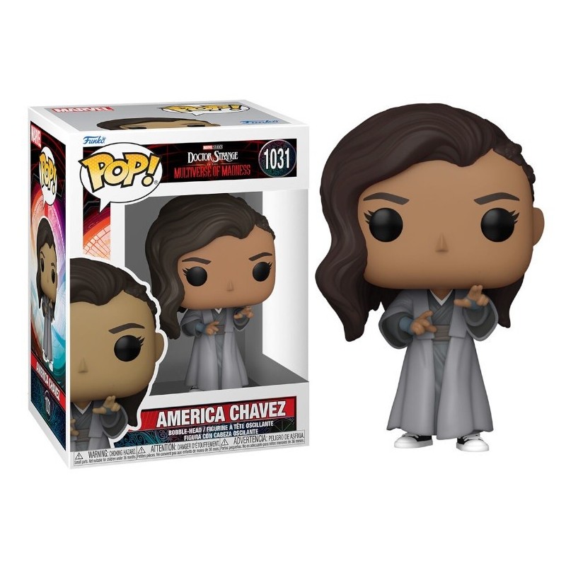 Figura POP America Chavez Túnica Doctor Strange en el Multiverso de la Locura Marvel