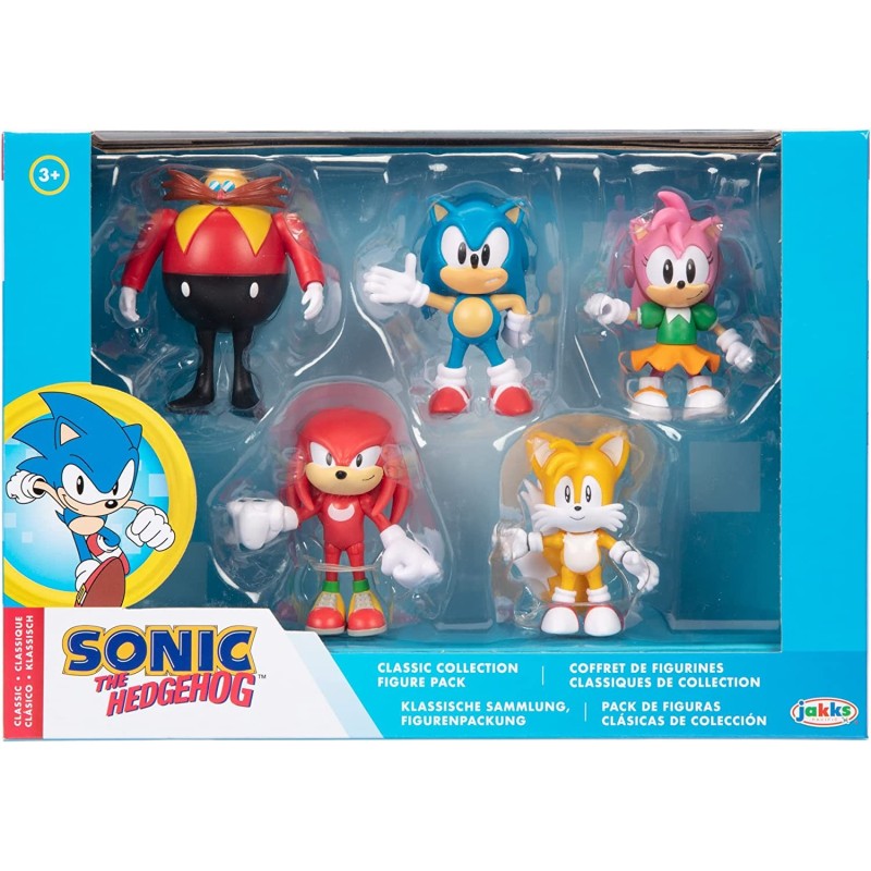 Pack 5 Figuras Clásicas 6 cm Sonic the Hedgehog