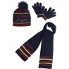 Pack Guantes + Gorro + Bufanda Azul Harry Potter