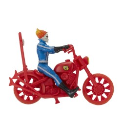 Figura Articulada Motorista Fantasma con Moto Retro Marvel Legends