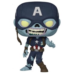 Figura POP Zombie Capitán América What If...? Marvel (Exclusivo)