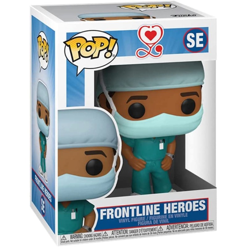 Figura POP Enfermero Ropa Verde Covid19 Heroes