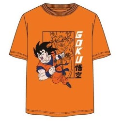 Camiseta Naranja Goku Luchando Dragon Ball Z