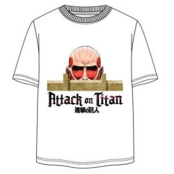 Camiseta Blanca Titan Ataque a los Titanes