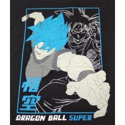 Camiseta Negra Goku Azul Dragon Ball Super