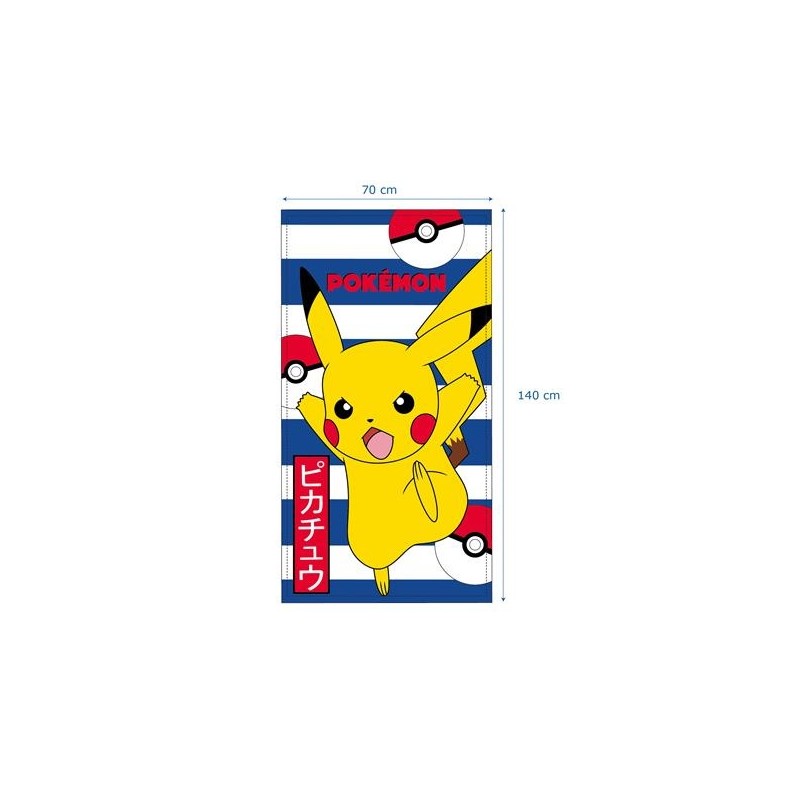 Toalla Playa Microfibra Pikachu Pokémon