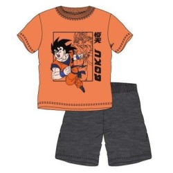 Pijama Corto Niño Naranja Goku Dragon Ball Z