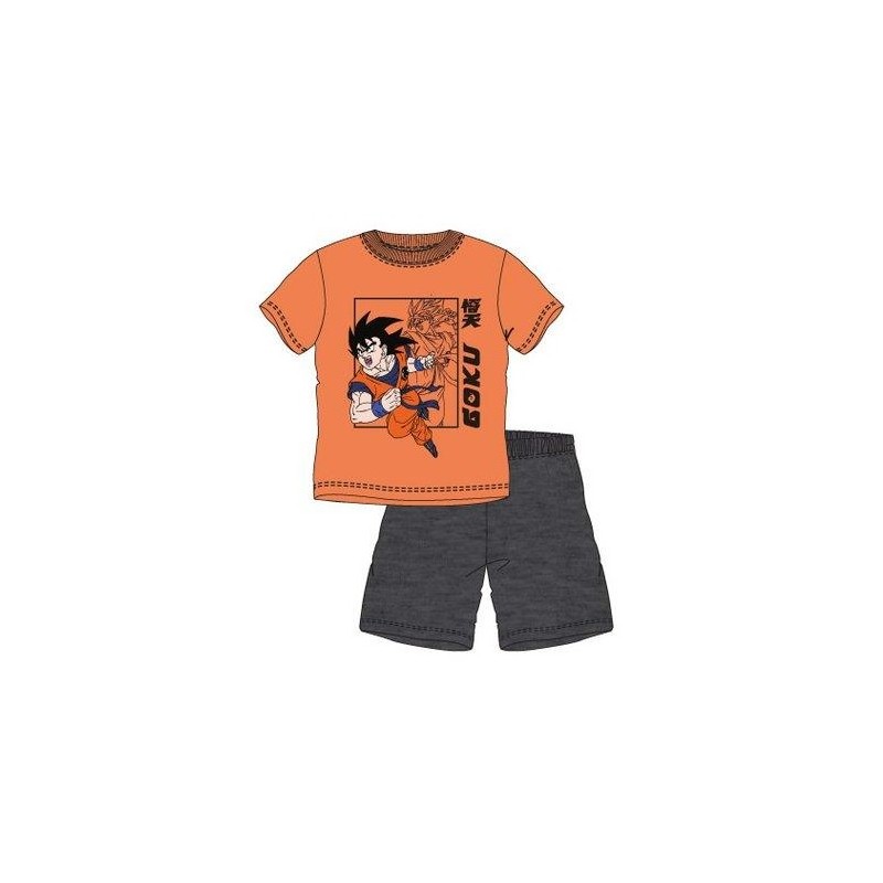 Pijama Corto Niño Naranja Goku Dragon Ball Z